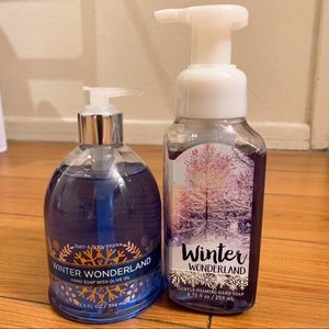 Both & Body Works Winter Wonderland Hand Soap and Gentle Foaming Hand Soap